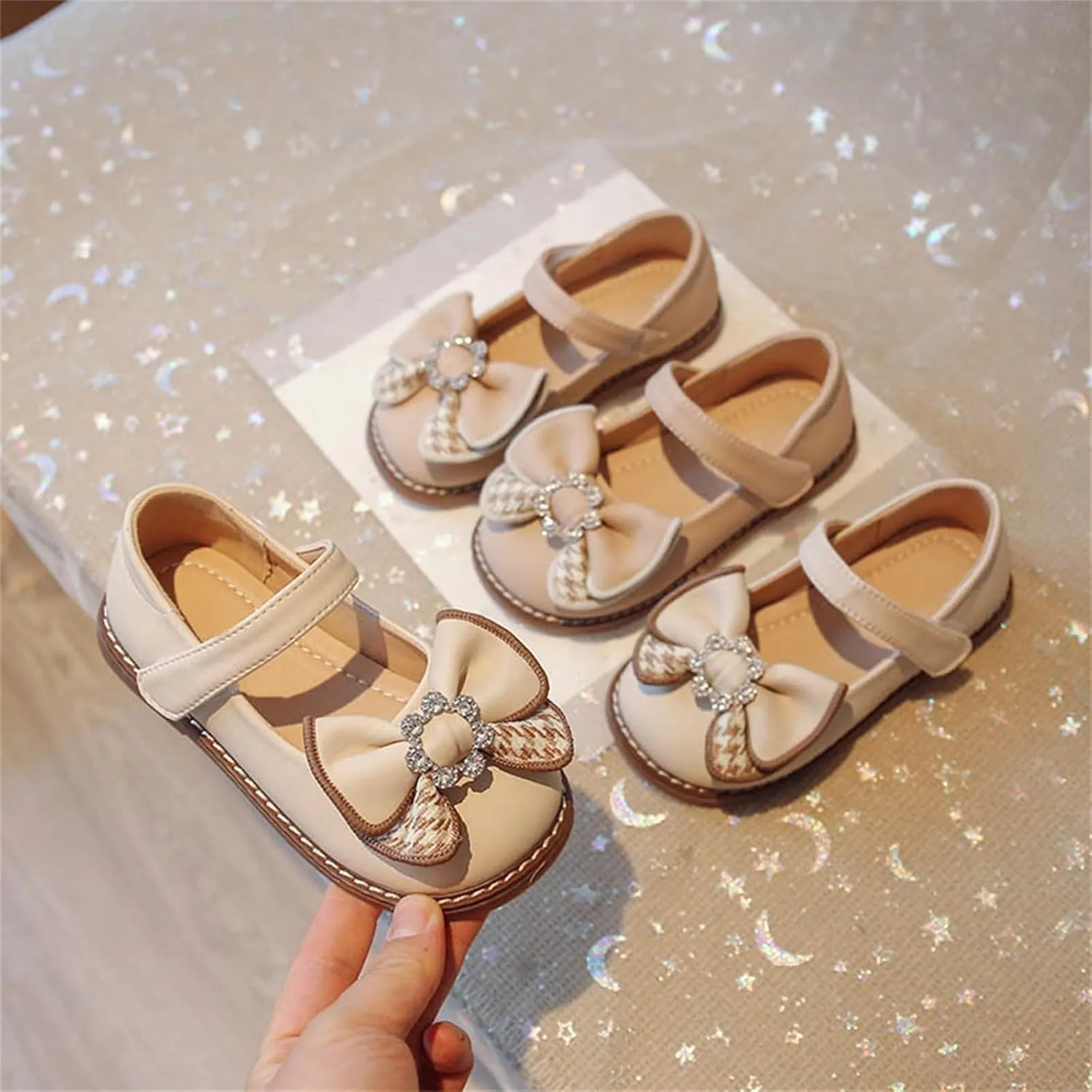 Toddler Flower Girl Bowknot Mary Jane Dress Shoes Cute School niform Platform Kids Little Girls Slippers Size 9