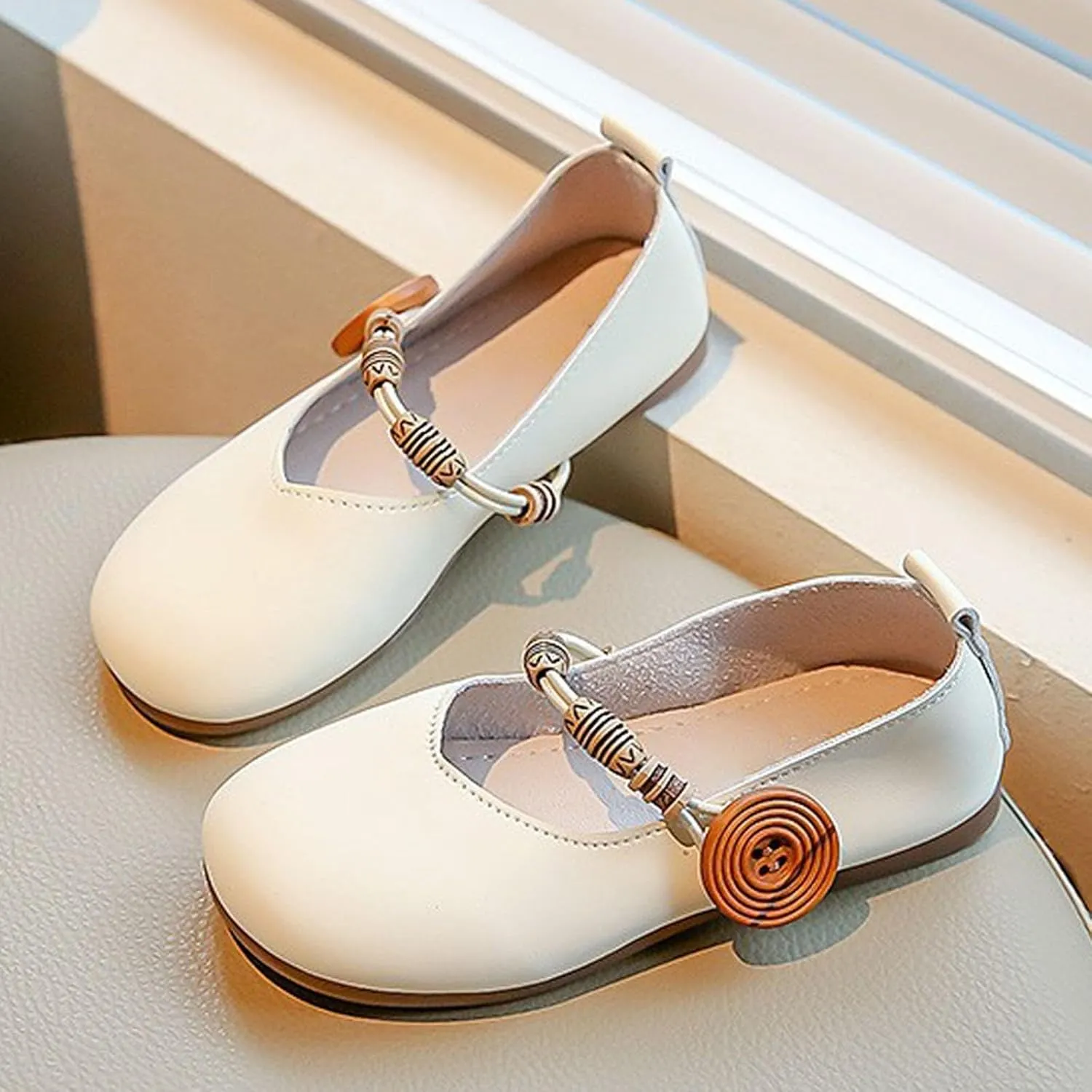 Toddler Girls Dress Shoes Comfortable Slip On Ballet Flats Dress Shoes for Business Casual Work Offic Wedding