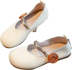 Toddler Girls Dress Shoes Comfortable Slip On Ballet Flats Dress Shoes for Business Casual Work Offic Wedding