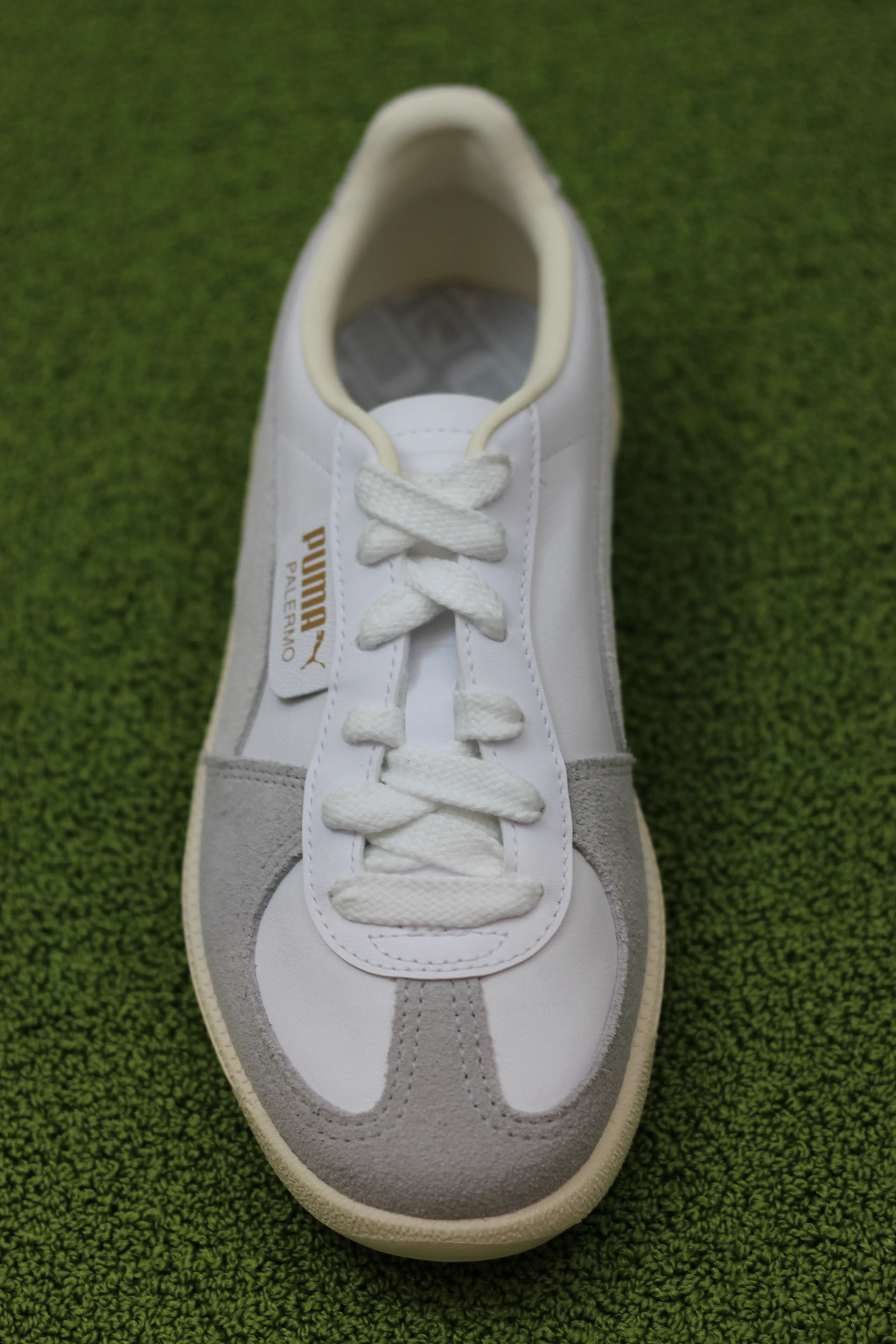 Unisex Palermo Sneaker - White/Grey Leather/Suede