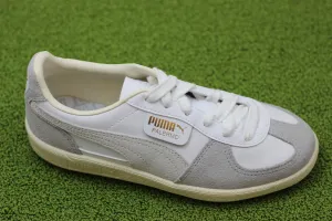 Unisex Palermo Sneaker - White/Grey Leather/Suede