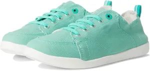 VIONIC Women's Pismo Sneaker, Aqua Green Canvas, 9
