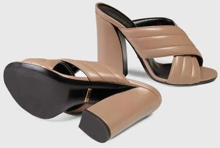 'Webby' Crossover Leather Sandals - ( Black, Green, Beige, Red, White )