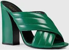 'Webby' Crossover Leather Sandals - ( Black, Green, Beige, Red, White )