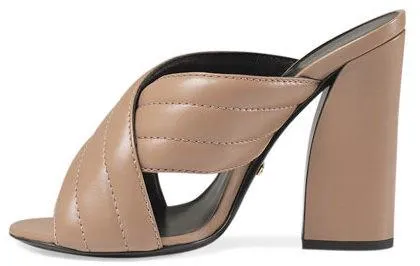 'Webby' Crossover Leather Sandals - ( Black, Green, Beige, Red, White )