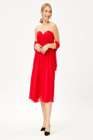 Western Dress For Women in Red By MQ1161