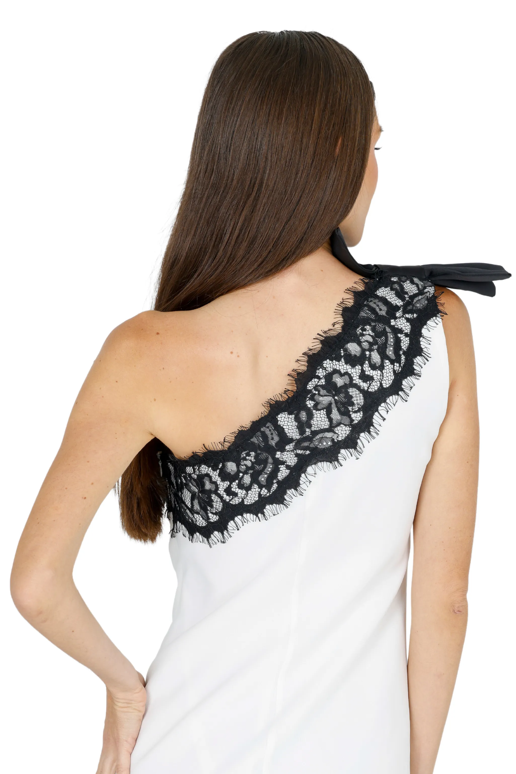 Zeena One Shoulder Lace Mini Dress